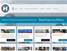 Tablet Screenshot of hendersonengineering.com